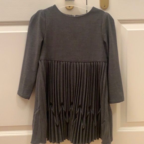 Jacadi Other - Jacadi Grey Pleated Dress. Size 8(with tags). Never worn. Back zipper.